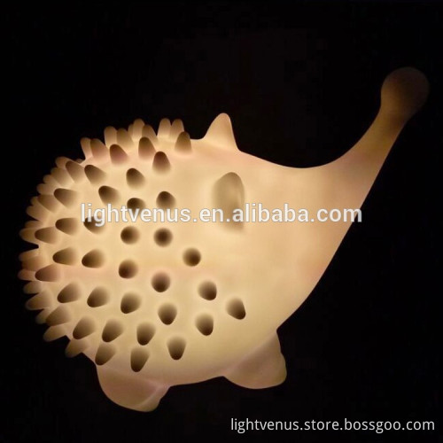 animal hedgehog night light table lamp light